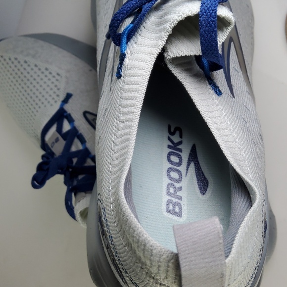 Brooks Glycerin Gray and Blue Athletic Shoes with Breathable Mesh Size 9.5 - Picture 6 of 12